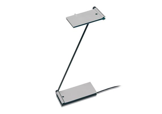 Tischleuchte Zett USB alu 2700°K  2 LED 4W 100-240V inkl.USB-Stecker -Trafo