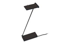 Tischleuchte Zett USB schwarz 2700°K  2 LED 4W 100-240V inkl.USB-Stecker Trafo