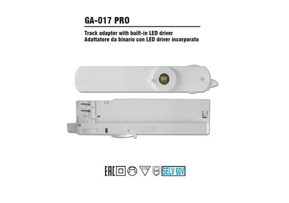 Trackadapter GAC-017 SUPER -Multi Driver weiss  240V/ 31W/ L=162 B=32 H=15.5 /IP20