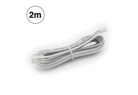 Verlängerung für Led Möbeleinbauleuchte 1.5m weiss  L=1500mm mit Kupplung + Stecker