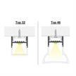 Wand-Deckenaufbauprofil Top 32/Top 48 für LED alu eloxiert  B=19.5 L=4000mm | Bild 3
