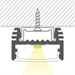 Wand-Deckenaufbauprofil TOP33 für LED alu eloxiert  B=24.5mm H=16.6mm L=2000mm | Bild 3