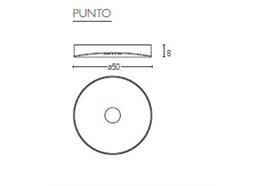 Wand-Deckenl. Punto 50 / 33W LED Metall weiss  240V/ 3000°K 4300lm CRI90 / IP20