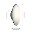 Wand- Deckenleuchte AJ Eklipta 350mm weiss  230 V/E27/60W/T=100/ Opalglas | Bild 2
