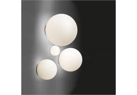 Wand- Deckenleuchte Dioscuri 35 weiss  230V 1x8W o. 1x150W E27 G95 AGL