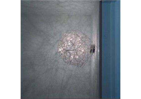 Wand-Deckenleuchte FIL DE FER 30cm Aluminium  230V/ 12V G4 8x10W Trafo Elektronisch