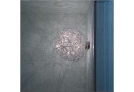 Wand-Deckenleuchte FIL DE FER 30cm Aluminium  230V/ 12V G4 8x10W Trafo Elektronisch