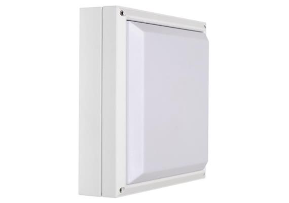 Wand- Deckenleuchte Square 14W LED weiss  240V 1500lm 3000K L= 270x270 H=85 IP65