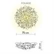Wand- Deckenleuchte Veli Large Foliage weiss  240V E27 3 x12W Led D=75cm H=22cm IP20 | Bild 2