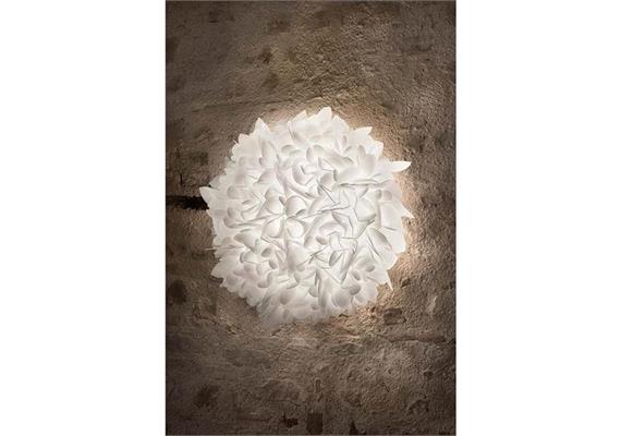 Wand- Deckenleuchte Veli Large Foliage weiss  240V E27 3 x12W Led D=75cm H=22cm IP20