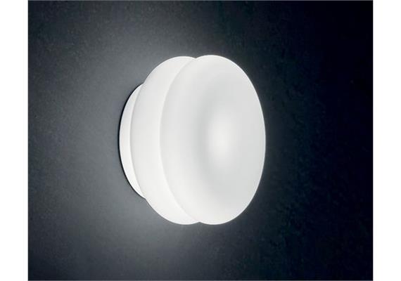 Wand-Deckenleuchte Wimpy PP 16 LED 6.4W 3000°K Weiss  500lm D=16 H=8 / IP20