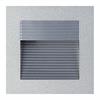 Wand-Einbauleuchte 90x90mm asymmetrisch 25W silberfarbig  230V G9 max.1x2W AS=76x76 ET=30