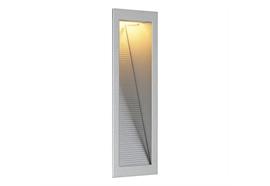 Wand-Einbauleuchte NV 80x236mm silberfarig  230V Gy 6.35 max.1x20-50W AS=70x225 ET=78
