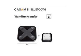 Wand-Tischfunksender Casambi Xpress schwarz  Batterie / L=90 B=90 H=12 / IP20