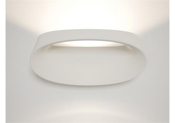 Wandaufbauleuchte Bonnet LED 18W 2700K weiss  230V 2050lm L=307 H=143 B=102 RAL9010 IP20