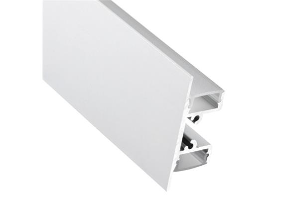 Wandaufbauprofil Wall 17 48.7mm für LED Alu eloxiert  ohne Laschen 31.2mm B=17.8mm L=4m