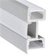 Wandaufbauprofil Wall 49 43.5mm für LED alu eloxiert  ohne Lasche 35.5mm B=18mm L=4000mm