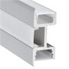 Wandaufbauprofil Wall 49 43.5mm für LED alu eloxiert  ohne Lasche 35.5mm B=18mm L=4000mm
