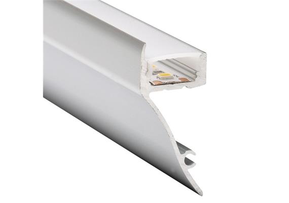 Wandaufbauprofil Wall 50 indirekt für LED alu eloxiert  B=18.2mm H=41 L=2000mm