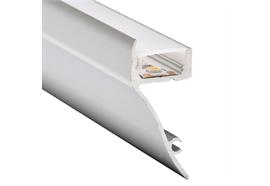 Wandaufbauprofil Wall 50 indirekt für LED alu eloxiert  B=18.2mm H=41 L=4000mm