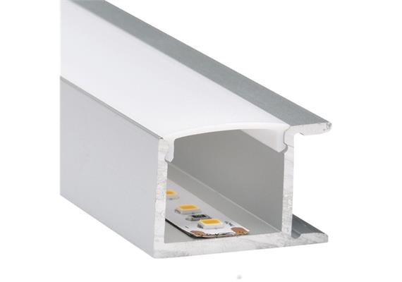 Wandaufbauprofil Wall 56 Wallwasher für LED alu eloxiert  B=30.8mm H=19.5 L=2000mm