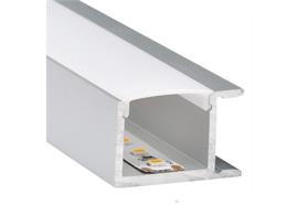 Wandaufbauprofil Wall 56 Wallwasher für LED alu eloxiert B=30.8mm H=19.5