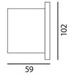 Wandeinbauleuchte 5571 LED 1x3W IP65 dunkelgrau  230V/1x3W 700mA / 163 Lm /3000°K CREE Led | Bild 2