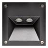 Wandeinbauleuchte 5575 LED 2x1W IP54 antrazit  230V / 2x1W 350mA /2700°K CRI80 Cree Led