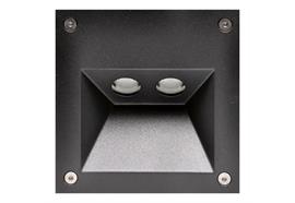 Wandeinbauleuchte 5575 LED 2x1W IP54 antrazit  230V / 2x1W 350mA /2700°K CRI80 Cree Led