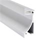 Wandeinbauprofil Wall 53 76mm für LED alu eloxiert  ohne Lasche 60mm B=26.2mm L=4000mm