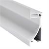 Wandeinbauprofil Wall 53 76mm für LED alu eloxiert  ohne Lasche 60mm B=26.2mm L=4000mm