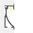 Wandeinbauprofil Wall 53 76mm für LED alu eloxiert  ohne Lasche 60mm B=26.2mm L=4000mm | Bild 3