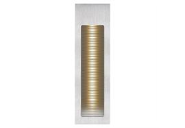 Wandeinbaustrahler LED alu gebürstet 2700°K  230V/ LED 2.5W/700mA / AS=170x45mm ET=45mm