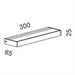Wandl. SML2 300 LED 20W TRIAC weiss satiné/satiné  240V 2700K 2090lm B=300 T=85 H=25mm | Bild 2