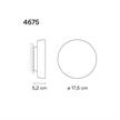 Wandleseleuchte Dots 4.5W Brown  240V 2700K 500mA 400Lm CRI90 IP20 | Bild 2