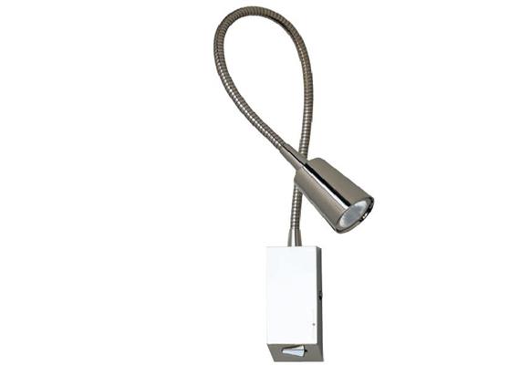Wandleseleuchte LEDDI Led 3W 3000°K nickel glanz  230V/ L= 580 3000°K 30° / IP20