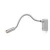 Wandleseleuchte Scar-Led 1.2W WW alu-alu  230V/ 1FDS LED Warmweiss, 25° Lichtkegel