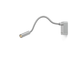 Wandleseleuchte Scar-Led 1.2W WW alu-alu  230V/ 1FDS LED Warmweiss, 25° Lichtkegel