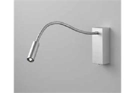 Wandleseleuchte Zooom TQ Flexarm LED 2W platin  230V/ 170lm 3000K / Arm L=300mm / IP20