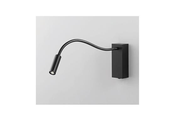 Wandleseleuchte Zooom TQ Flexarm LED 2W schwarz  230V/190lm 3000K Arm L=300mm / IP20