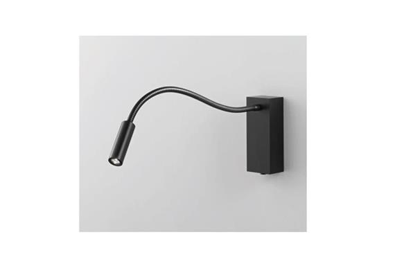 Wandleseleuchte Zooom TQ Flexarm LED 2W schwarz  230V/190lm 3000K Arm L=300mm / IP20