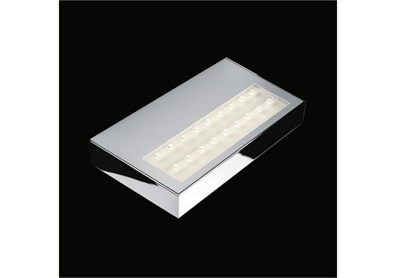 Wandleuchte Air Maxx Led 250 20W chrom  230V/DC Konverter24V L=250 T=130 H=34 3000°K