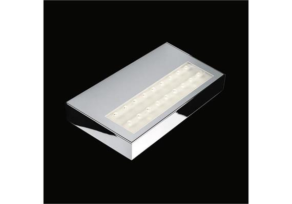 Wandleuchte Air Maxx Led 250 20W chrom  230V/DC Konverter24V L=250 T=130 H=34 3000°K