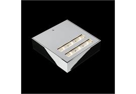 Wandleuchte Air Maxx Power Led 130 / 18W 3000K matt eloxiert  230V/ L=135 T=135 H=36
