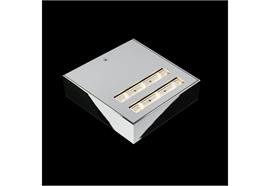 Wandleuchte Air Maxx Power Led 130 / 18W 3000K matt eloxiert  230V/ L=135 T=135 H=36