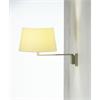 Wandleuchte Americana beige  230V/exkl. 1x11W E27 Nickel satin H=15 D=20cm