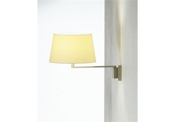 Wandleuchte Americana beige  230V/exkl. 1x11W E27 Nickel satin H=15 D=20cm