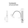Wandleuchte AP L90 Flex-Led 3W Leder braun  240V/2700K L=900mm IP20 | Bild 2
