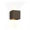 Wandleuchte Box 2.0 Led 2 x 3W bronze  240V 2700K 6W 2x220lm L=100x100 H=100 IP20