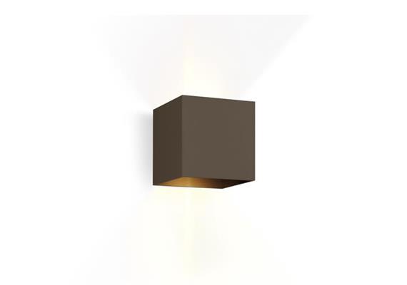 Wandleuchte Box 2.0 Led 2 x 3W bronze  240V 2700K 6W 2x220lm L=100x100 H=100 IP20